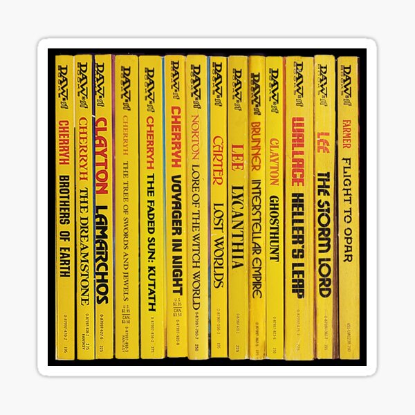Bookshelf (Fantasy/SF) Sticker