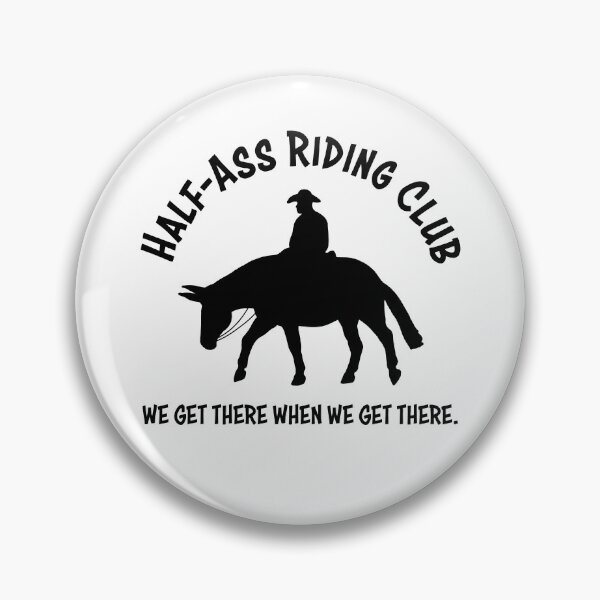 Item preview, Mule Riding Club - Black - MALE RIDER designed and sold by Melissa Bradshaw.