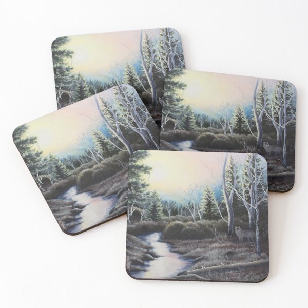 Item preview, Edge of Winter-Gray Wolves designed and sold by sarahwildart.