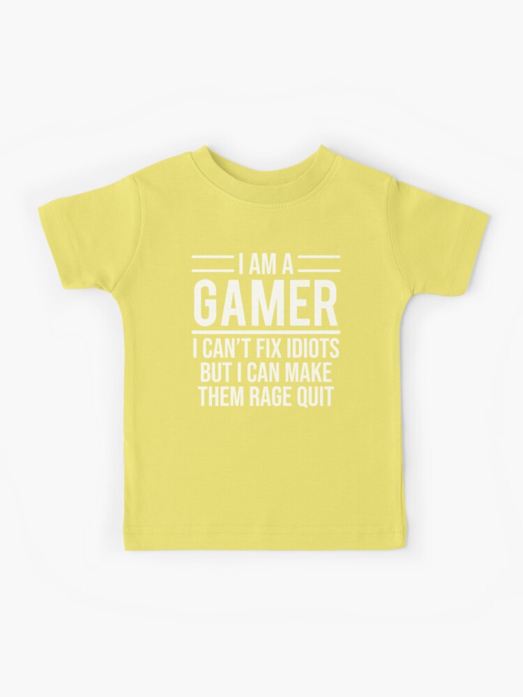 Rage Quit! - Cute Gamer T-Shirt by Obvian - The Shirt List