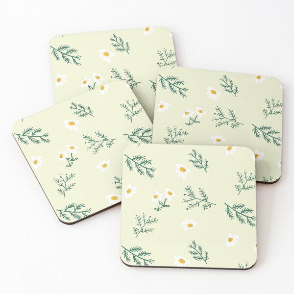 Item preview, summer white daisy on green background designed and sold by tippanichpatty.