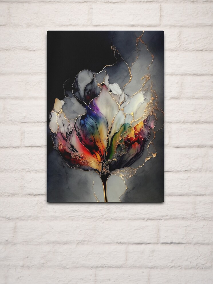 Magnolia Aurora - Abstract Alcohol Ink Resin Art | Canvas Print