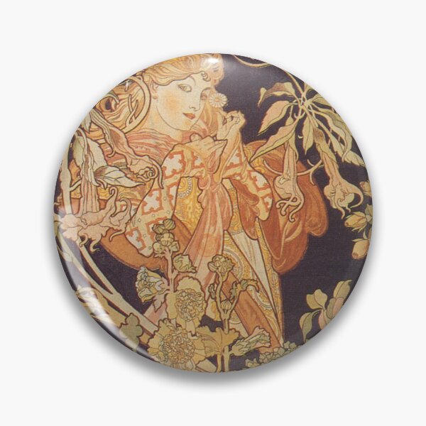 Item preview, Alfonse Mucha Art Nouveau Vintage woman illustration, Elegant Beauty - Alphonse Mucha Inspired Art designed and sold by RaspberryEM.