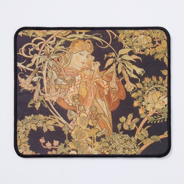 Item preview, Alfonse Mucha Art Nouveau Vintage woman illustration, Elegant Beauty - Alphonse Mucha Inspired Art designed and sold by RaspberryEM.