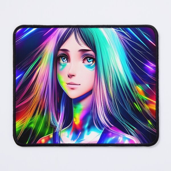 Item preview, Hologram Laser Anime Girl from the future - rainbow colors designed and sold by Dalive.