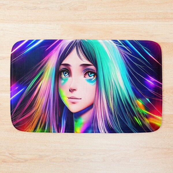 Item preview, Hologram Laser Anime Girl from the future - rainbow colors designed and sold by Dalive.