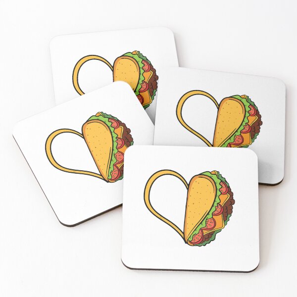 Item preview, Tacos Heart Mexican Dish Street Food Chili Taquitos Flautas  designed and sold by C3J7.
