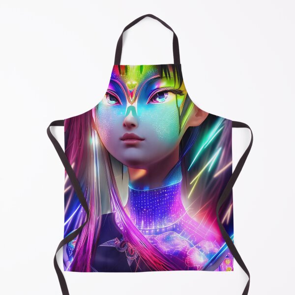 Item preview, Colorful hologram anime girl from the future - rainbow colors designed and sold by Dalive.