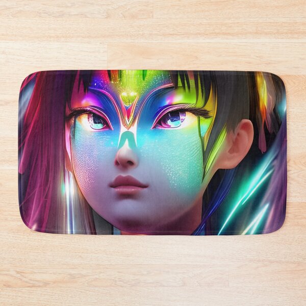Item preview, Colorful hologram anime girl from the future - rainbow colors designed and sold by Dalive.