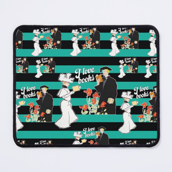Item preview, I love books, nostalgic illustration, Edward Penfield designed and sold by Mauswohn.