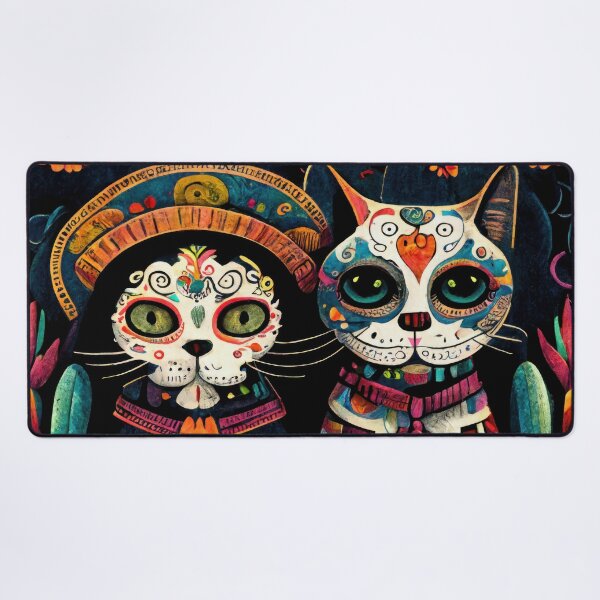 Item preview, Cats on Day of the Dead, Dia de Los Muertos designed and sold by newnomads-art.