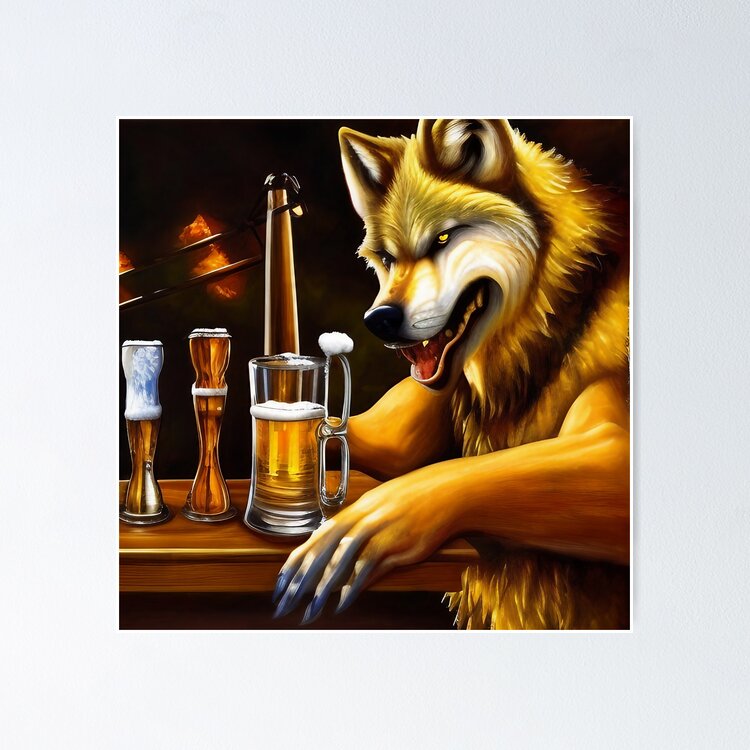 my postersucks 「DRINKING LIKE A WOLF」 Drinking Like A Wolf – mypostersucks