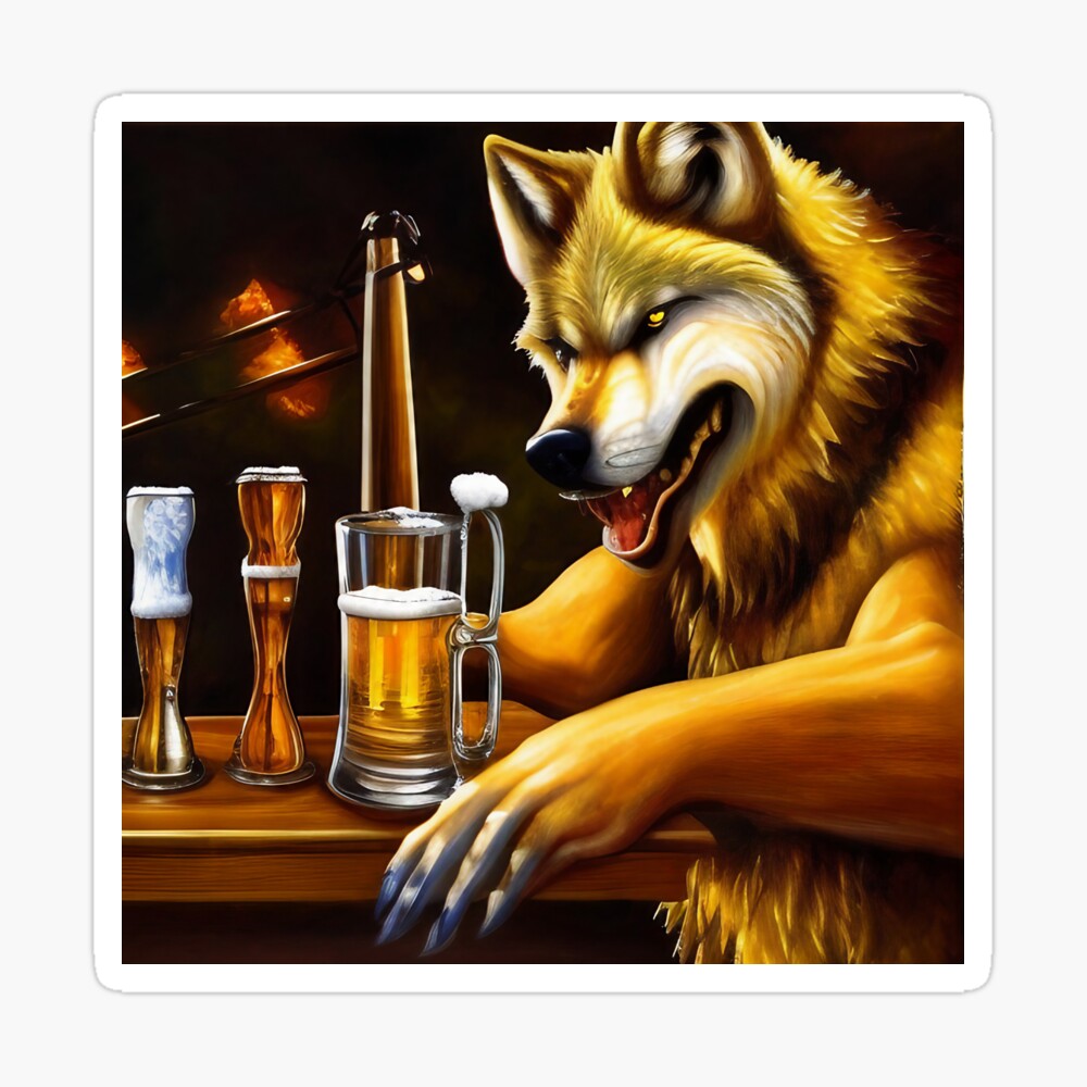 my postersucks 「DRINKING LIKE A WOLF」（Rock 'N' Roll Zoo