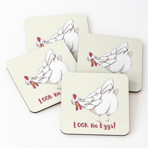 Item preview, Look No Eggs Chicken. For a farmer, for a chicken farmer, for a funny person. designed and sold by Wentoo.