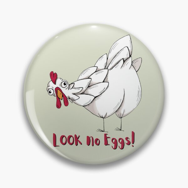 Item preview, Look No Eggs Chicken. For a farmer, for a chicken farmer, for a funny person. designed and sold by Wentoo.
