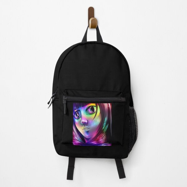 Item preview, Hologram Stars Anime Girl From The Future - Rainbow Colors designed and sold by Dalive.