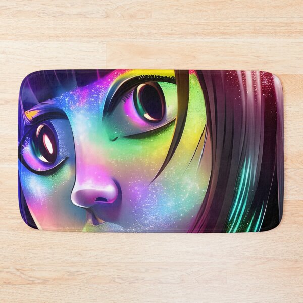 Item preview, Hologram Stars Anime Girl From The Future - Rainbow Colors designed and sold by Dalive.