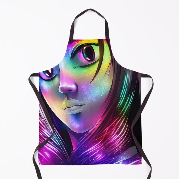 Item preview, Hologram Stars Anime Girl From The Future - Rainbow Colors designed and sold by Dalive.