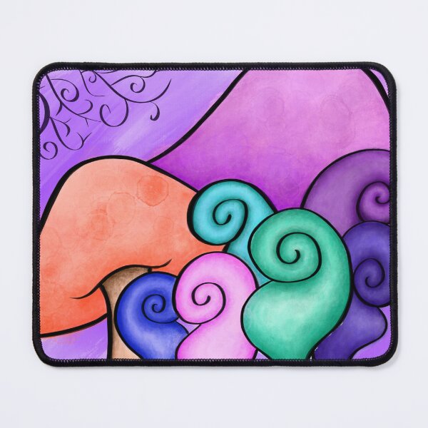 Item preview, Bright Mushrooms designed and sold by SmoofyMcDoodle.