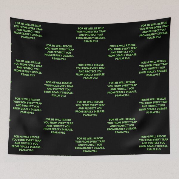Item preview, Bible Verse Psalm 91:3 designed and sold by Prayingwarrior.