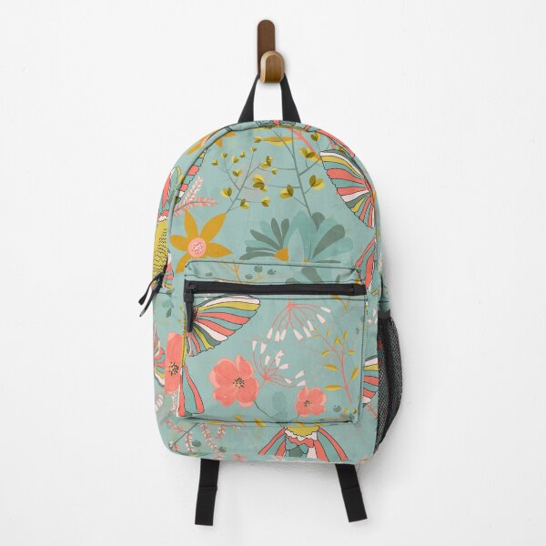 Item preview, Garden of hummingbirds teal designed and sold by cesartorresart.
