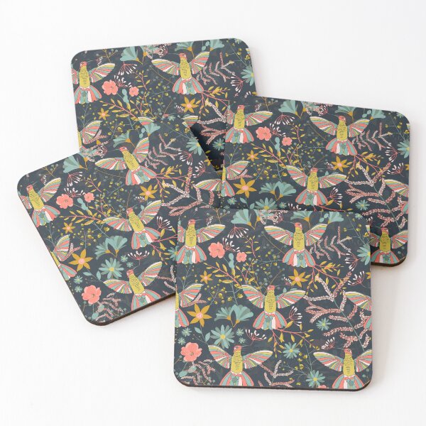 Item preview, Garden of hummingbirds dark designed and sold by cesartorresart.