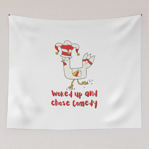Item preview, Woked Up And Chose Comedy Funny Chicken Comedian. For a comedian, for a comedy club, for a funny person. designed and sold by Wentoo.