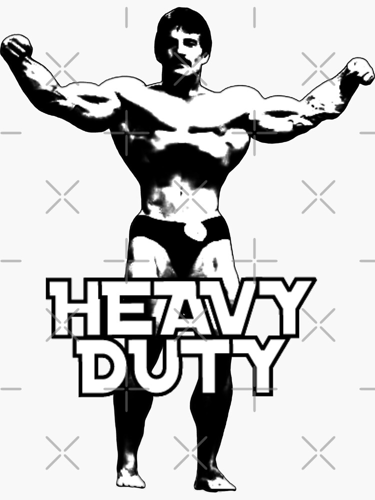 Mike Mentzer Heavy Duty Sticker for Sale by OkSaiyamanStore