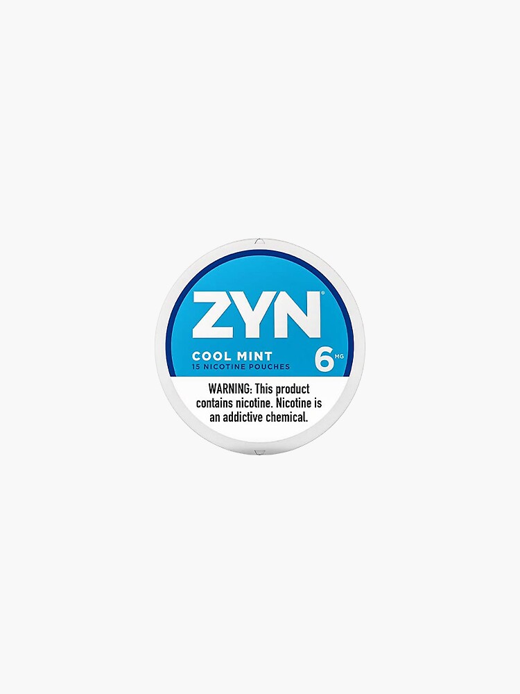 ZYN Cool Mint Can Sticker for Sale by Tyler Faulstick