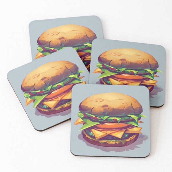 Item preview, Lettuce and Onion Rings Cheese Burger designed and sold by Chubuter.