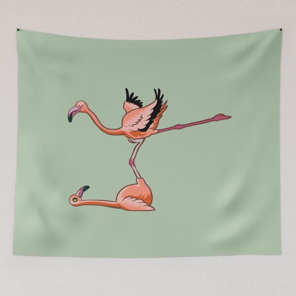 Item preview, Flamingo Acroyoga designed and sold by Huebucket.