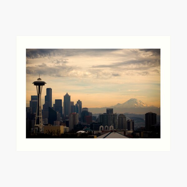 Sleepy Seattle Art Print