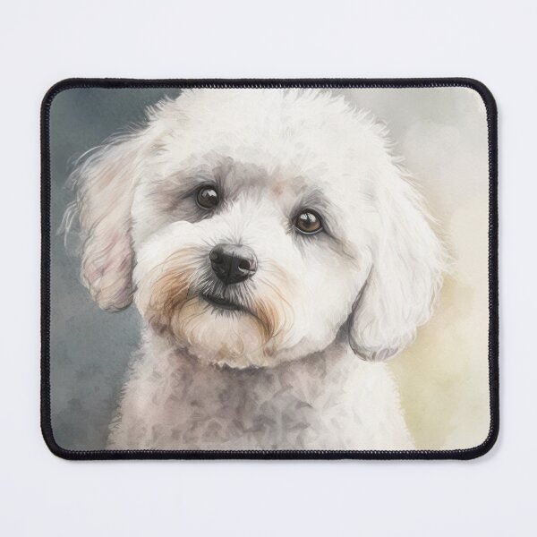 Item preview, Bichon Frise Watercolour Style Painting designed and sold by TheArtfulAI.