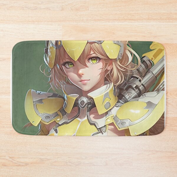 Item preview, The Radiant Sentinel: A Portrait of a Fantasy Female Ranger in Yellow Pastel Armor designed and sold by PJGartui.