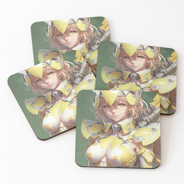 Item preview, The Radiant Sentinel: A Portrait of a Fantasy Female Ranger in Yellow Pastel Armor designed and sold by PJGartui.