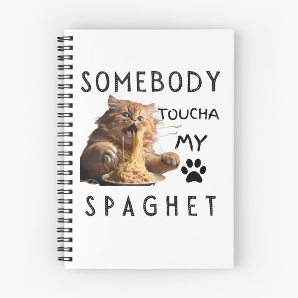 Item preview, Somebody Toucha My Spaghet meme- Cat Eating Spaghetti designed and sold by artfartzzz.