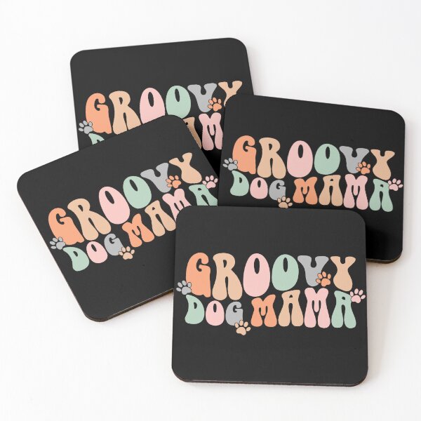 Item preview, Retro Groovy Dog Mama With Cute Paws designed and sold by GPODdesign.