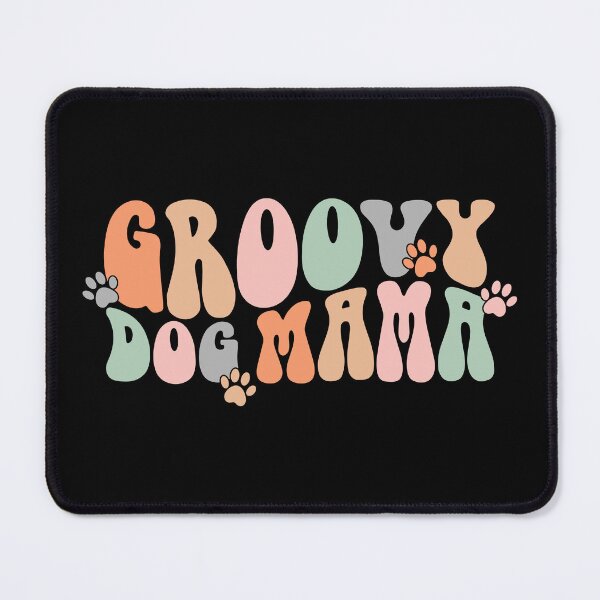 Item preview, Retro Groovy Dog Mama With Cute Paws designed and sold by GPODdesign.
