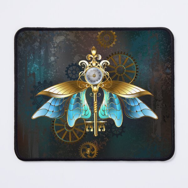 Item preview, Steampunk Key with Blue Wings designed and sold by Blackmoon9.