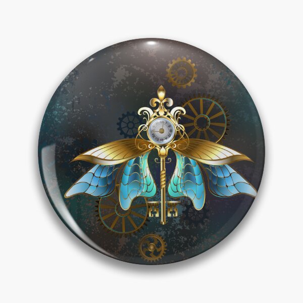 Item preview, Steampunk Key with Blue Wings designed and sold by Blackmoon9.