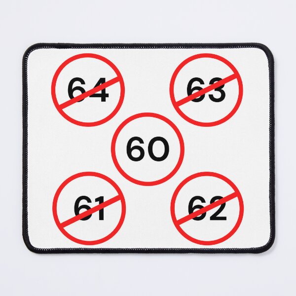 Item preview, retirement at 60 years old - speed limit designed and sold by YS-Prints.