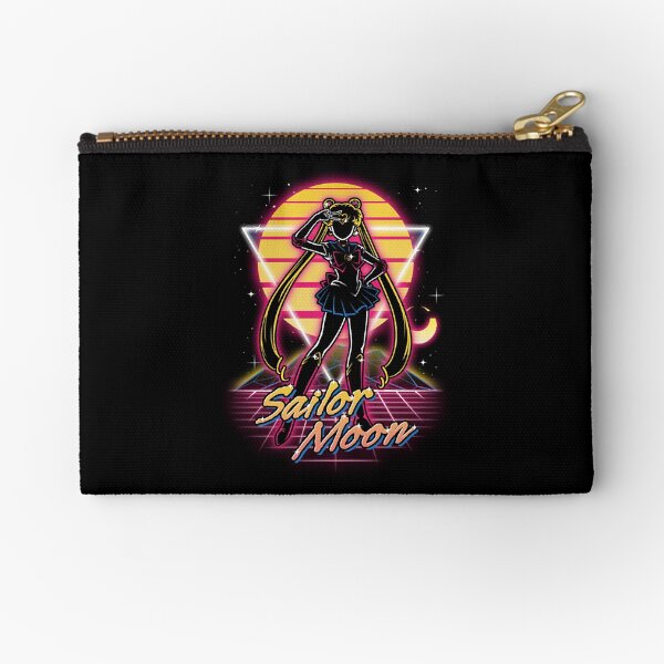Retro Moon Guardian! - Tshirt Zipper Pouch