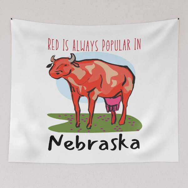 Item preview, Red Is Always Popular In Nebraska designed and sold by FXR-Designs.