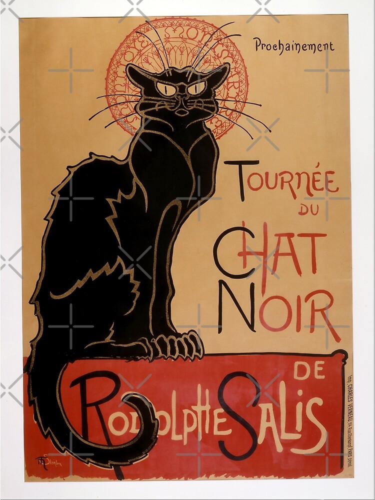 Le Chat Noir Classic Art Nouveau Poster 