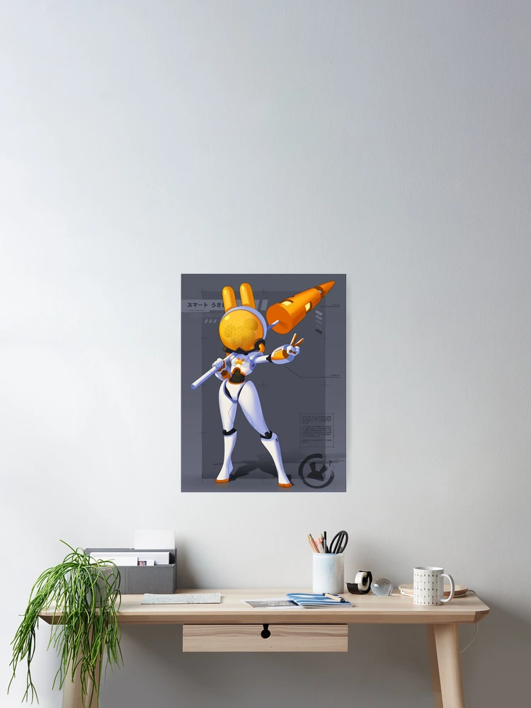 Thumbnail 2 of 3, Poster, Android Rabbit Character designed and sold by ValorousRabbit.