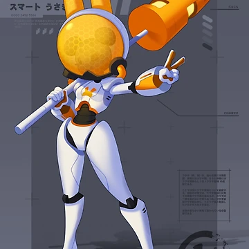 Artwork thumbnail, Android Rabbit Character by ValorousRabbit