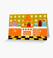 Retro Kitchen Greeting Card
