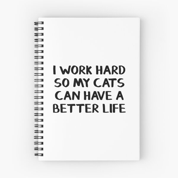 Item preview, I work hard so my cats can have a better life designed and sold by allthetees.