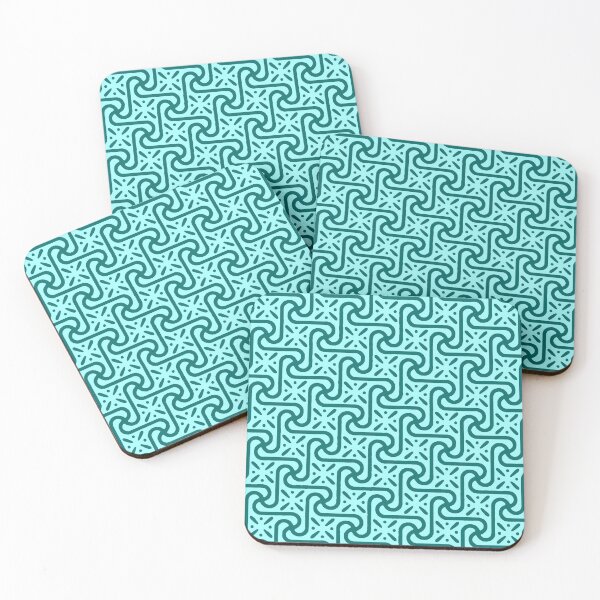 Item preview, Egyptian Tile Pattern, Turquoise and Aqua designed and sold by Marymarice.