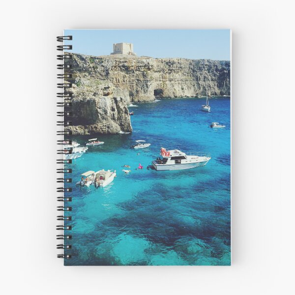Item preview, Comino Malta Mediterranean Island Landscape with Blue Water designed and sold by CarolinaReina.